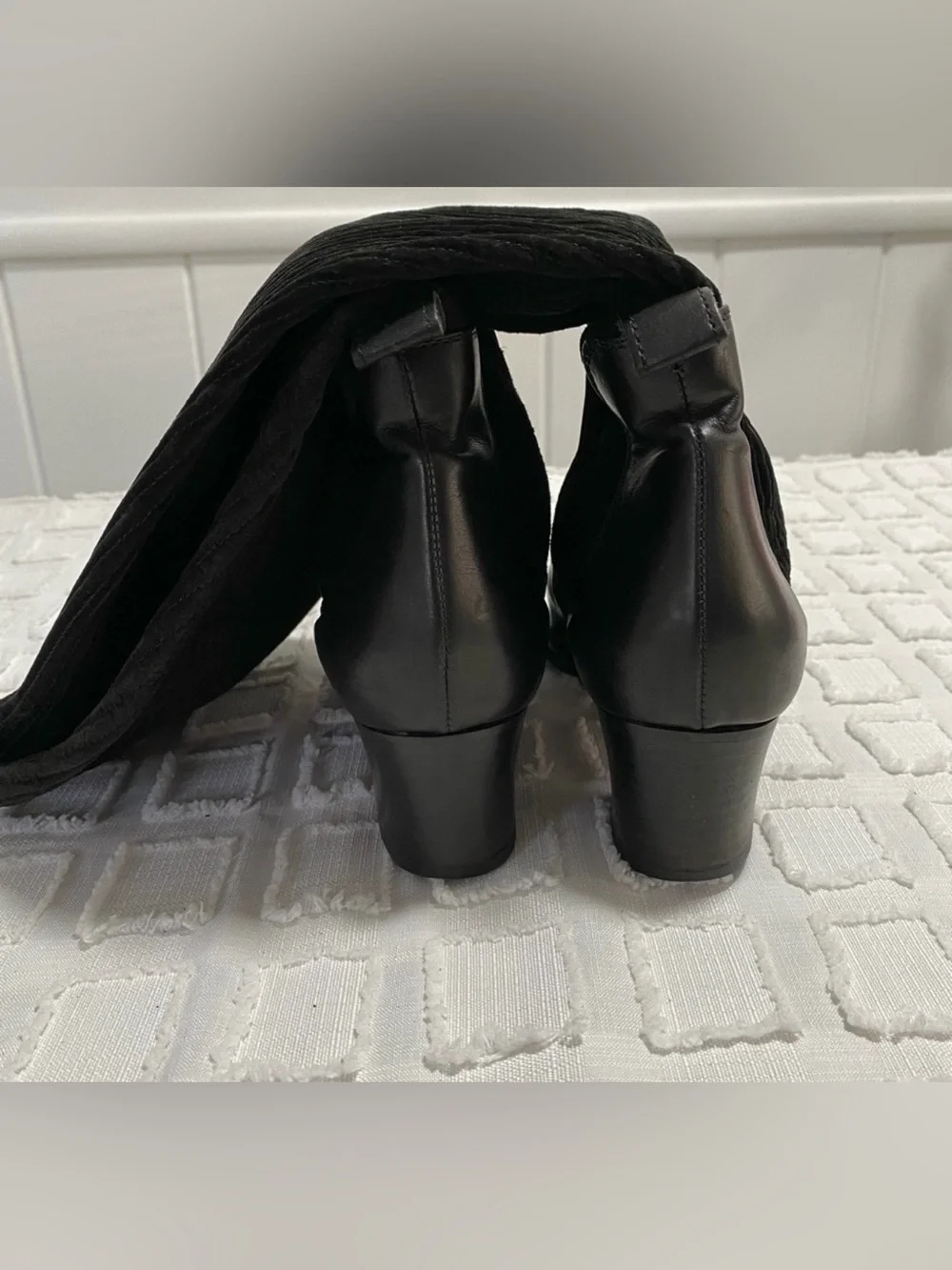 Mima Venezia Made in Italy Leather Stretch Knee High Boots 36.5